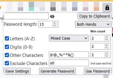 secure password generator