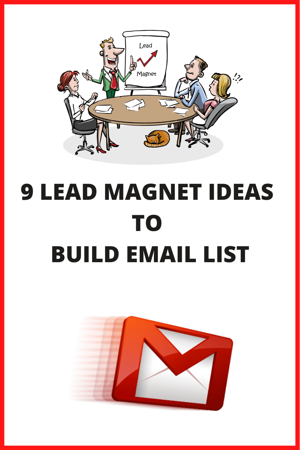9 Lead Magnet ideas to build email list pin
